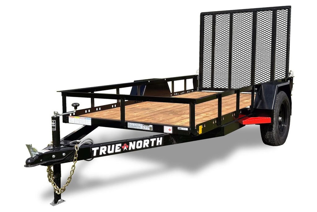 Remorque utilitaire paysagère True North 60 po x 10 pi avec porte-rampe