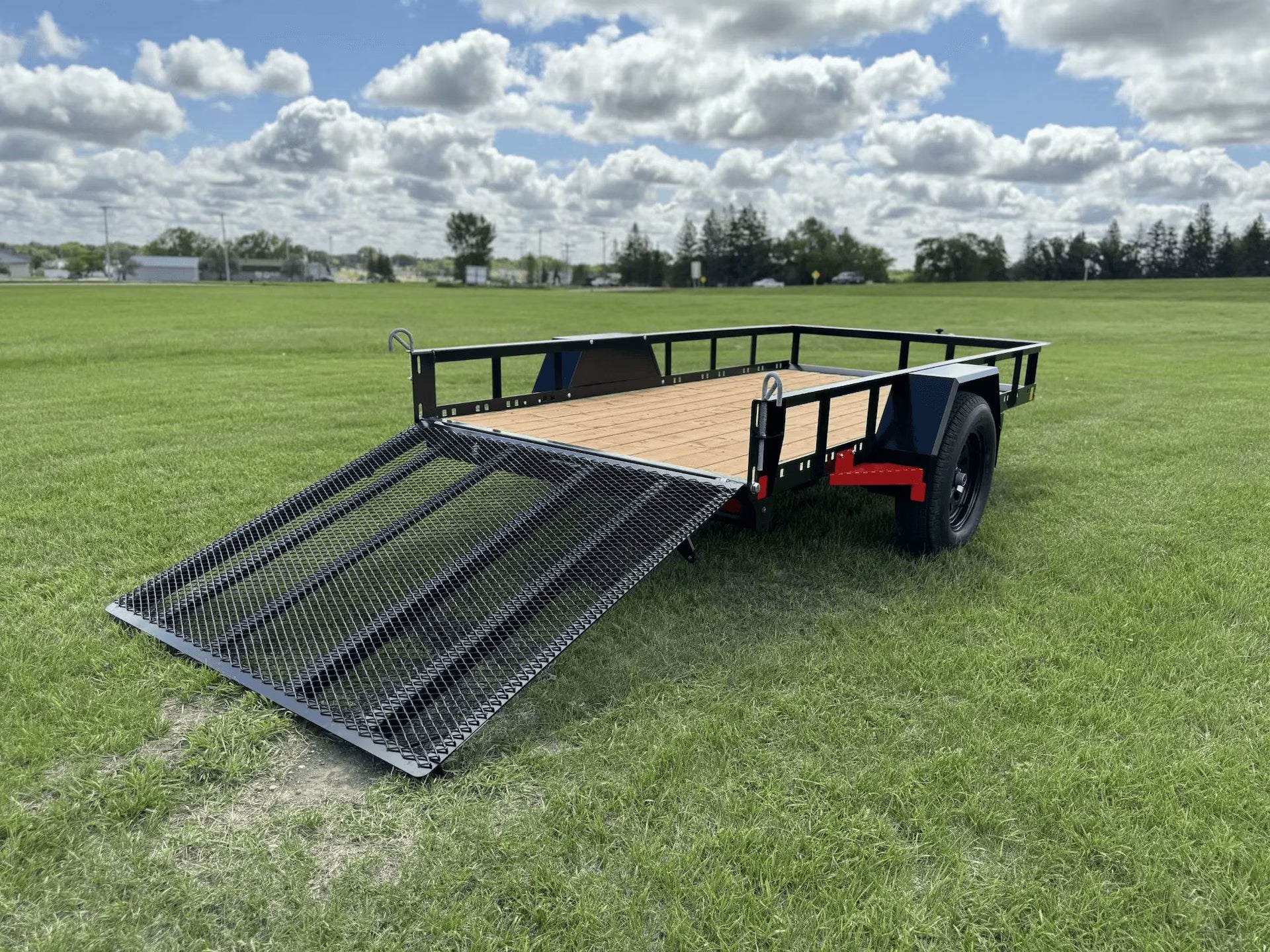Remorque utilitaire paysagère True North 60 po x 10 pi avec porte-rampe